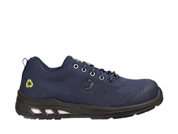 Safety Jogger ECOFITZ S1P LOW – nachhaltiger Sicherheitsschuh aus recyceltem Textil – S1P, ESD, atmungsaktiv & rutschhemmend – mit Stahlkappe & Stahlzwischensohle