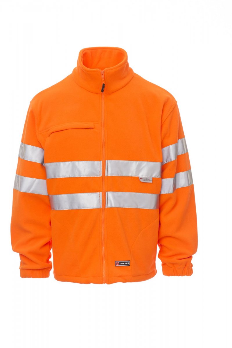 Payper LIGHT Fleecejacke Warnschutz: Hochsichtbare Herrenjacke für optimale Sicherheit und Komfort, in Größen S bis 5XL erhältlich