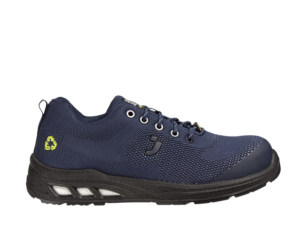 Safety Jogger ECOFITZ S1P LOW – nachhaltiger Sicherheitsschuh aus recyceltem Textil – S1P, ESD, atmungsaktiv & rutschhemmend – mit Stahlkappe & Stahlzwischensohle