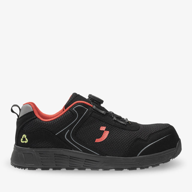 Safety Jogger Ecolobi S1PS Low TLS Sicherheitsschuh – extra breiter, metallfreier Arbeitsschuh mit Drehverschluss & ESD
