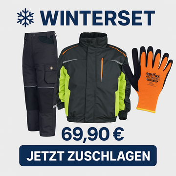 Gepolsterte Winterhose, Winterjacke & Thermo-Arbeitshandschuhe – Stenso Winter Arbeitsset für Profis