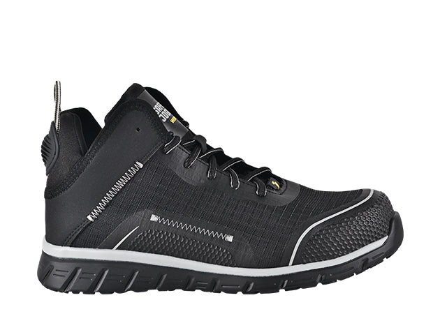Safety Jogger LIGERO2 S1P MID – ultraleichter, sportlicher Sicherheitsschuh – Mid-Cut Sneaker S1P mit Nano-Carbon-Zehenkappe, ESD, atmungsaktiv & metallfrei