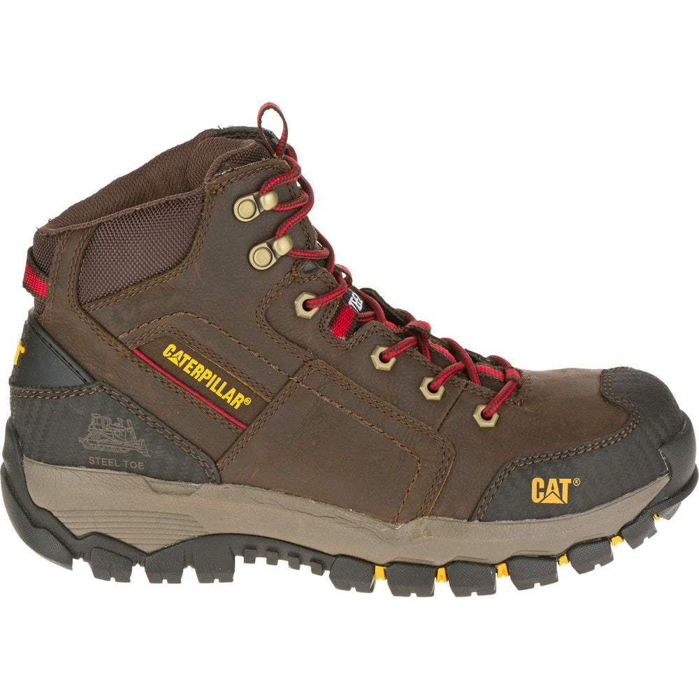 Caterpillar Cat S3 Navigator halbhohe, wasserdichte Sicherheitsstiefel: Robuste Herren-Arbeitsstiefel in Braun-Schwarz