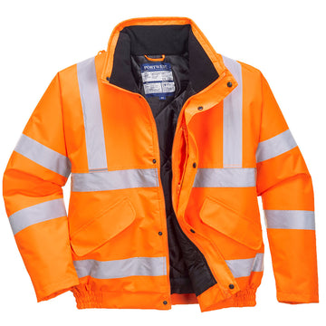 RT32 Warnschutz Pilotjacke in Orange von Portwest | Wetterschutz, Sicherheit & Komfort | Sehr hohe Sichtbarkeit