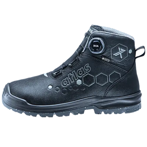 Atlas XT 550 BOA GTX S3 Sicherheitsstiefel – GORE-TEX, BOA, ESD, W12 extrabreit, Gr. 36–48