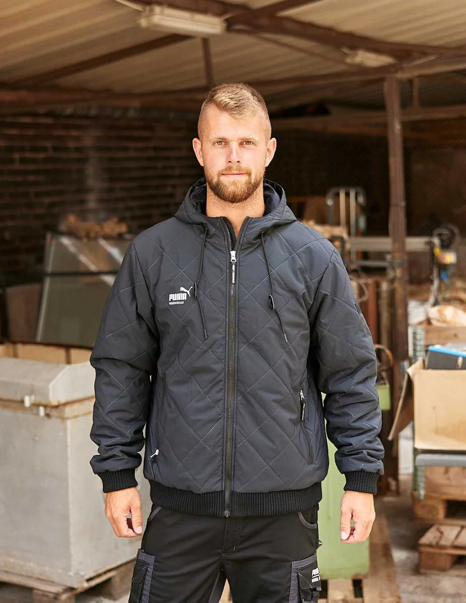 PUMA WORKWEAR Premium Winterjacke mit Kapuze Robust Warm Stilvoll