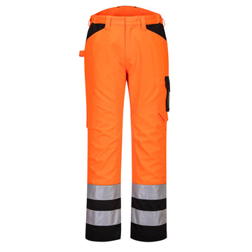 PW241 - PW2 Warnschutz Service-Bundhose  Orange/Schwarz