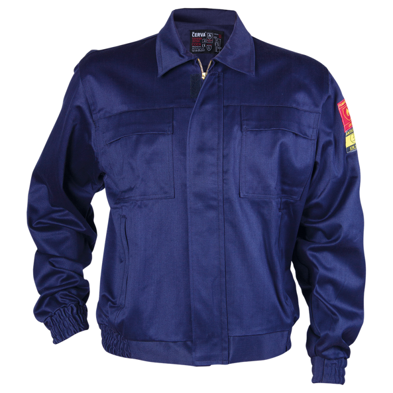 Coen Arbeitsjacke - Sicherheit und Komfort vereint: Feuerfeste Jacke Multinorm aus 100% Baumwolle