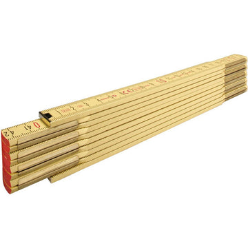 Stabila Holzgliedermaßstab 607 hellgelb, 2m